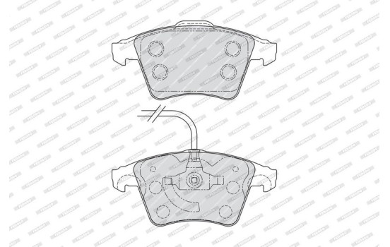Brake Pad Set, disc brake PREMIER ECO FRICTION FVR1642 Ferodo, Image 4
