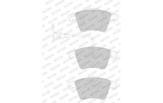 Brake Pad Set, disc brake PREMIER ECO FRICTION FVR1642 Ferodo, Image 5