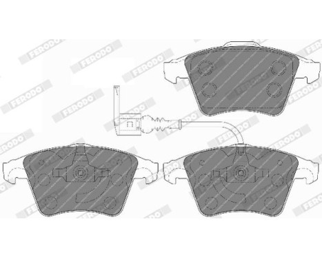 Brake Pad Set, disc brake PREMIER ECO FRICTION FVR1643 Ferodo, Image 4