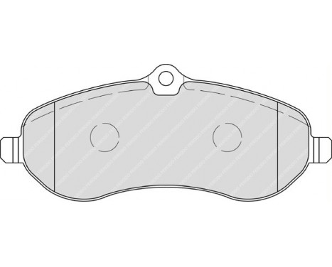 Brake Pad Set, disc brake PREMIER ECO FRICTION FVR1771 Ferodo, Image 2