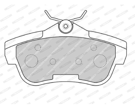 Brake Pad Set, disc brake PREMIER ECO FRICTION FVR1772 Ferodo, Image 4