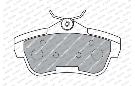 Brake Pad Set, disc brake PREMIER ECO FRICTION FVR1772 Ferodo, Image 3