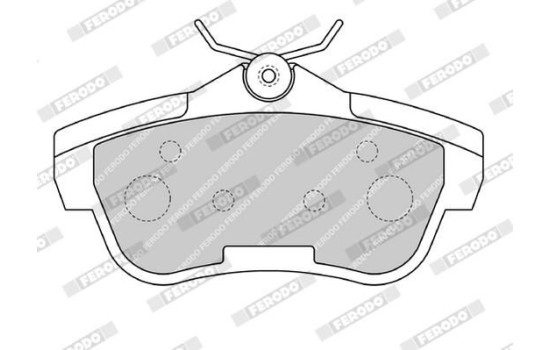 Brake Pad Set, disc brake PREMIER ECO FRICTION FVR1772 Ferodo, Image 4