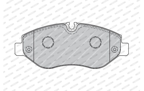 Brake Pad Set, disc brake PREMIER ECO FRICTION FVR1778 Ferodo, Image 4