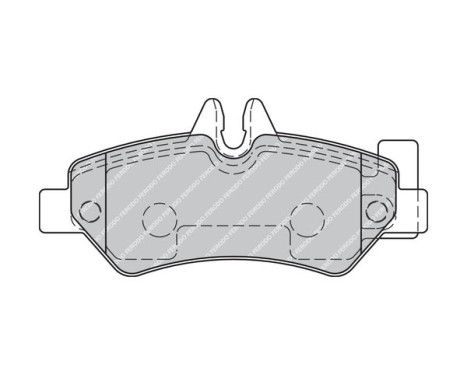 Brake Pad Set, disc brake PREMIER ECO FRICTION FVR1780 Ferodo, Image 3