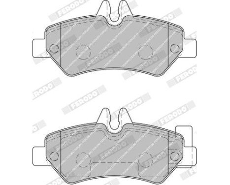 Brake Pad Set, disc brake PREMIER ECO FRICTION FVR1780 Ferodo, Image 4