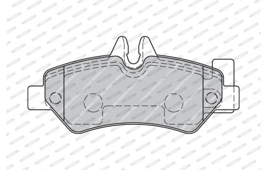 Brake Pad Set, disc brake PREMIER ECO FRICTION FVR1780 Ferodo, Image 3