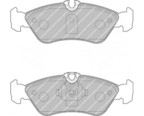 Brake Pad Set, disc brake PREMIER ECO FRICTION FVR1876 Ferodo, Image 2