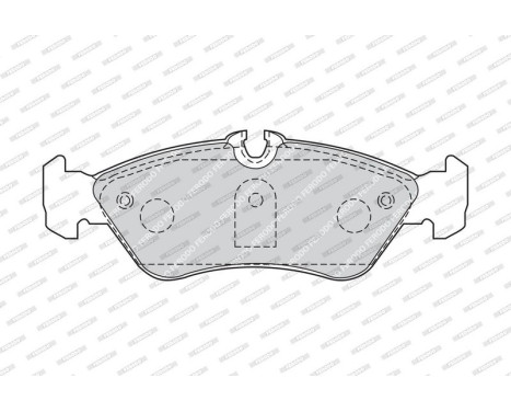 Brake Pad Set, disc brake PREMIER ECO FRICTION FVR1876 Ferodo, Image 4