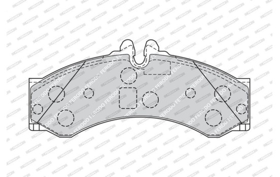 Brake Pad Set, disc brake PREMIER ECO FRICTION FVR1879 Ferodo, Image 4