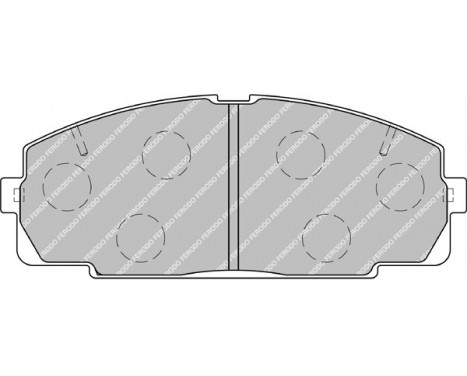 Brake Pad Set, disc brake PREMIER ECO FRICTION FVR1884 Ferodo, Image 2