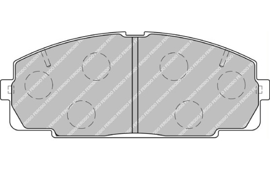 Brake Pad Set, disc brake PREMIER ECO FRICTION FVR1884 Ferodo, Image 2