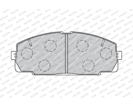 Brake Pad Set, disc brake PREMIER ECO FRICTION FVR1884 Ferodo, Image 4