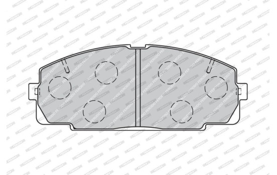Brake Pad Set, disc brake PREMIER ECO FRICTION FVR1884 Ferodo, Image 4