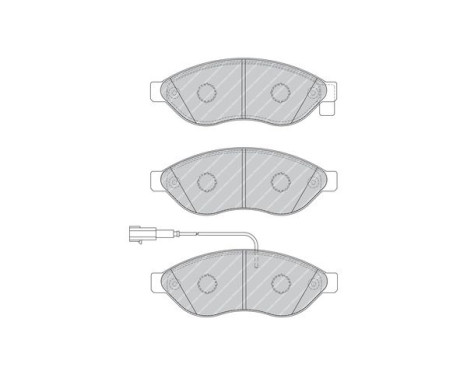 Brake Pad Set, disc brake PREMIER ECO FRICTION FVR1923 Ferodo, Image 3
