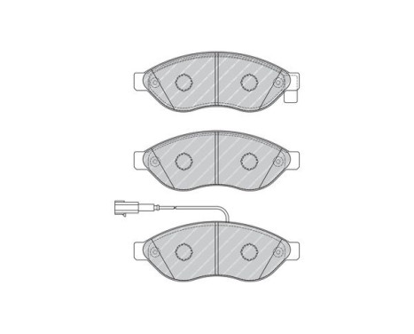 Brake Pad Set, disc brake PREMIER ECO FRICTION FVR1924 Ferodo, Image 3