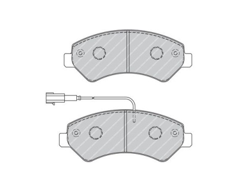 Brake Pad Set, disc brake PREMIER ECO FRICTION FVR1925 Ferodo, Image 3