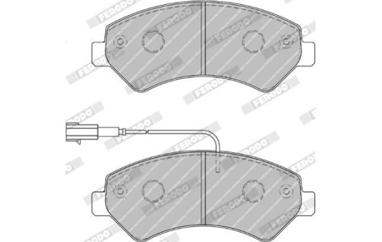 Brake Pad Set, disc brake PREMIER ECO FRICTION FVR1925 Ferodo, Image 4