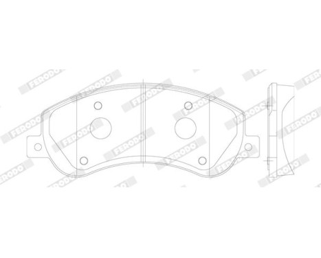 Brake Pad Set, disc brake PREMIER ECO FRICTION FVR1928 Ferodo, Image 3