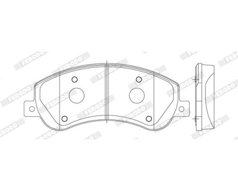 Brake Pad Set, disc brake PREMIER ECO FRICTION FVR1928 Ferodo, Image 3