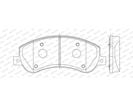 Brake Pad Set, disc brake PREMIER ECO FRICTION FVR1928 Ferodo, Image 3