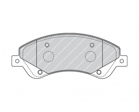 Brake Pad Set, disc brake PREMIER ECO FRICTION FVR1929 Ferodo, Image 3