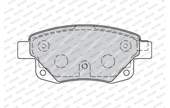 Brake Pad Set, disc brake PREMIER ECO FRICTION FVR1930 Ferodo, Image 4
