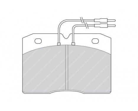 Brake Pad Set, disc brake PREMIER ECO FRICTION FVR377 Ferodo, Image 2