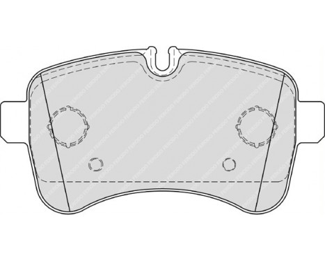 Brake Pad Set, disc brake PREMIER ECO FRICTION FVR4037 Ferodo, Image 2