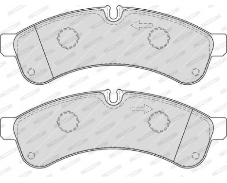 Brake Pad Set, disc brake PREMIER ECO FRICTION FVR4039 Ferodo, Image 3