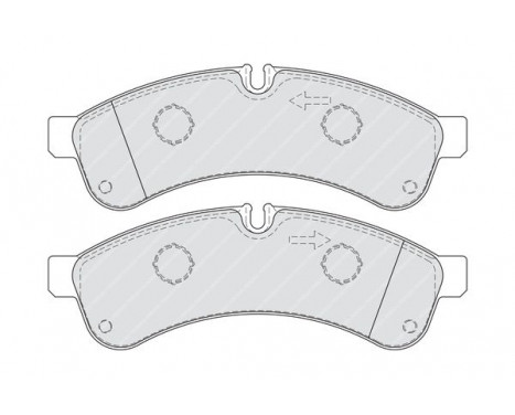 Brake Pad Set, disc brake PREMIER ECO FRICTION FVR4039 Ferodo, Image 4