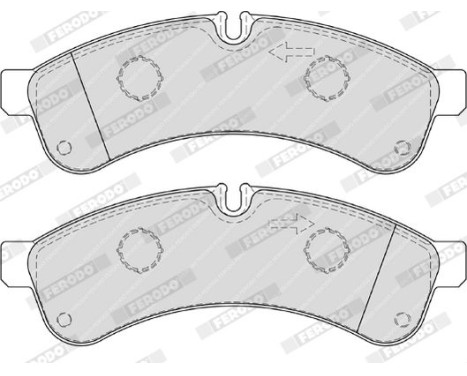Brake Pad Set, disc brake PREMIER ECO FRICTION FVR4039 Ferodo, Image 4