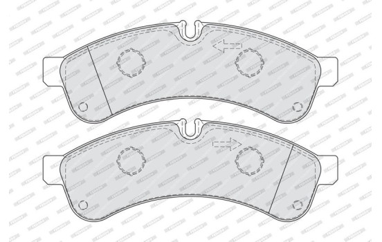 Brake Pad Set, disc brake PREMIER ECO FRICTION FVR4039 Ferodo, Image 3