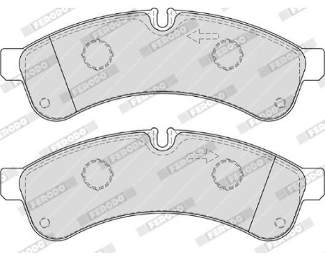 Brake Pad Set, disc brake PREMIER ECO FRICTION FVR4039 Ferodo, Image 4
