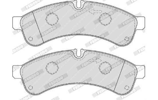 Brake Pad Set, disc brake PREMIER ECO FRICTION FVR4039 Ferodo, Image 4