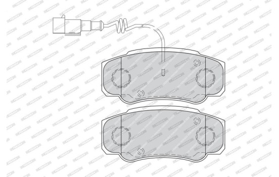 Brake Pad Set, disc brake PREMIER ECO FRICTION FVR4054 Ferodo, Image 2
