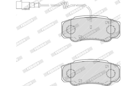 Brake Pad Set, disc brake PREMIER ECO FRICTION FVR4054 Ferodo, Image 3