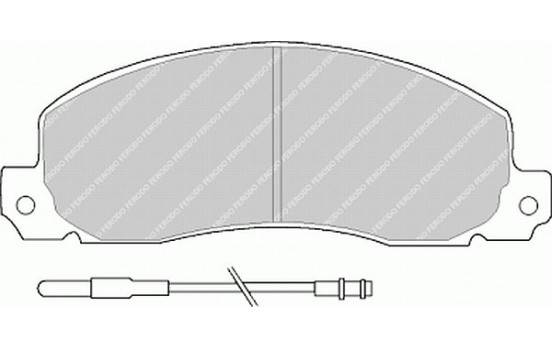 Brake Pad Set, disc brake PREMIER ECO FRICTION FVR414 Ferodo, Image 2
