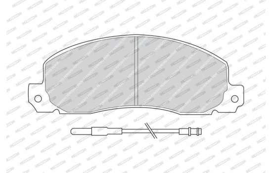 Brake Pad Set, disc brake PREMIER ECO FRICTION FVR414 Ferodo, Image 4