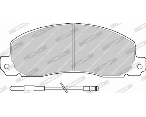 Brake Pad Set, disc brake PREMIER ECO FRICTION FVR414 Ferodo, Image 5