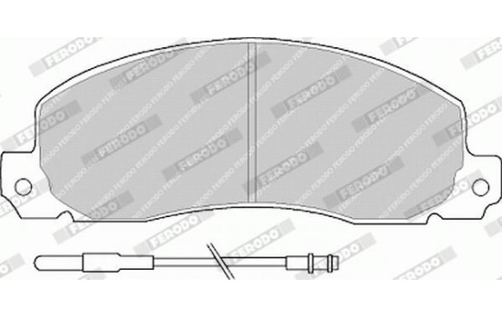 Brake Pad Set, disc brake PREMIER ECO FRICTION FVR414 Ferodo, Image 5