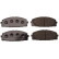 Brake Pad Set, disc brake PREMIER ECO FRICTION FVR4327 Ferodo