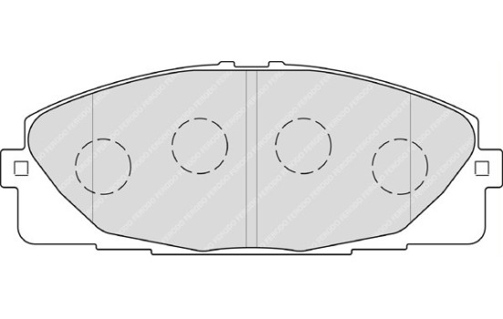 Brake Pad Set, disc brake PREMIER ECO FRICTION FVR4327 Ferodo, Image 2