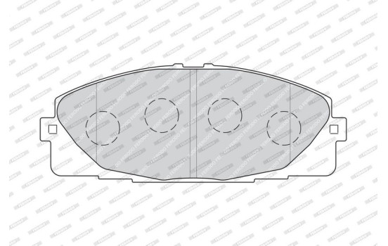 Brake Pad Set, disc brake PREMIER ECO FRICTION FVR4327 Ferodo, Image 4