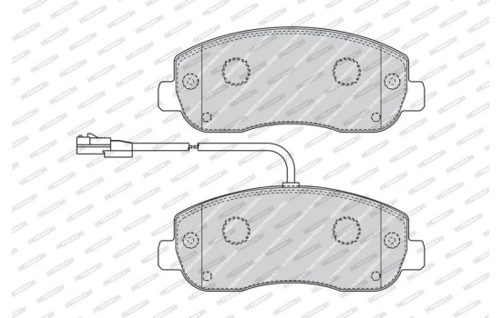 Brake Pad Set, disc brake PREMIER ECO FRICTION FVR4347 Ferodo, Image 3