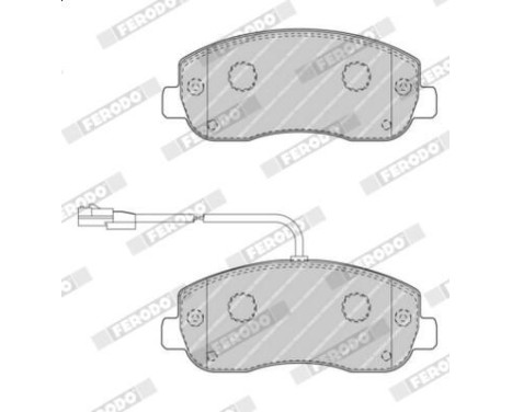 Brake Pad Set, disc brake PREMIER ECO FRICTION FVR4347 Ferodo, Image 4