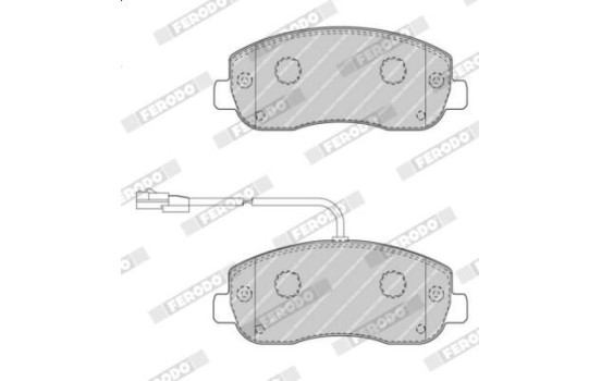 Brake Pad Set, disc brake PREMIER ECO FRICTION FVR4347 Ferodo, Image 4