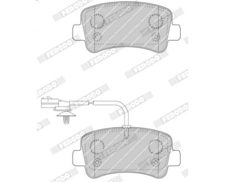 Brake Pad Set, disc brake PREMIER ECO FRICTION FVR4348 Ferodo, Image 4