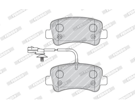 Brake Pad Set, disc brake PREMIER ECO FRICTION FVR4348 Ferodo, Image 3