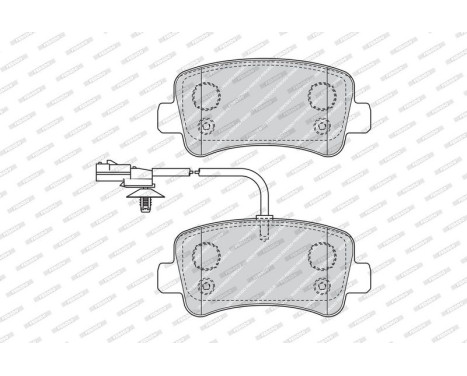 Brake Pad Set, disc brake PREMIER ECO FRICTION FVR4348 Ferodo, Image 3